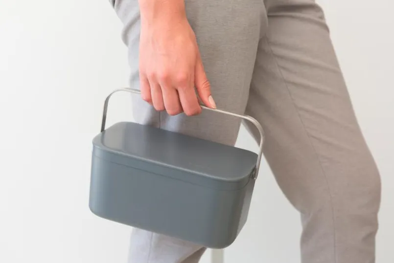 Entsorgen & Recyclen|Entsorgen & Recyclen|brabantia Bio-Abfalleimer Dark Grey Grau