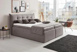 hapo Betten-Boxbett Leona 140 x 200 cm Grau