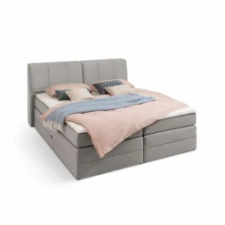 Betten-Boxspringbett Luna 180 x 200 cm Grau