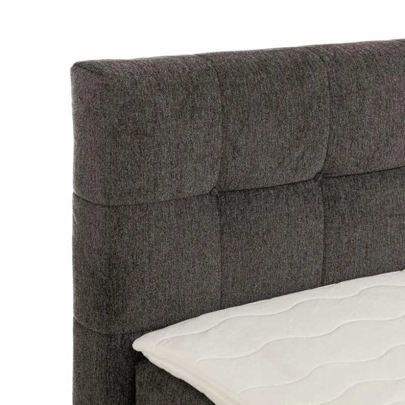 Betten| Boxspringbett Amy 180 x 200 cm Dunkelgrau