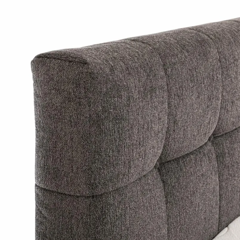 Betten| Boxspringbett Amy 180 x 200 cm Dunkelgrau