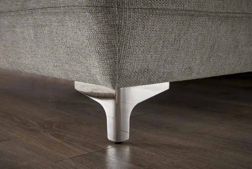 hapo Betten-Boxspringbett Bahia 180 x 200 cm Hellgrau