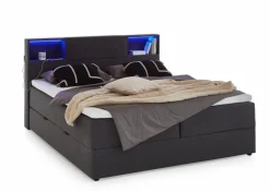 meise.möbel Jugendbetten|Jugendbetten-Boxspringbett Caja 180 x 200 cm Anthrazit