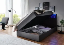 meise.möbel Jugendbetten|Jugendbetten-Boxspringbett Caja 120 x 200 cm Anthrazit
