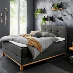 Jugendbetten|Jugendbetten|meise.möbel Boxspringbett Catania 140 x 200 cm Anthrazit