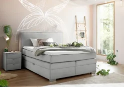 Betten| Boxspringbett Janella 140 x 200 cm Silber