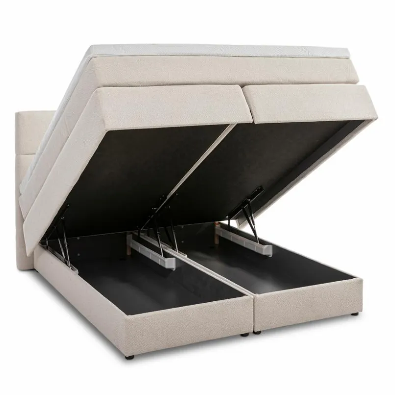 Ergodream Betten-Boxspringbett Lund 180 x 200 cm Sand