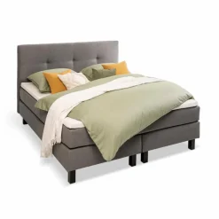 Betten|Ergodream Boxspringbett Lund 200 x 200 cm Anthrazit