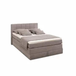 Betten|hapo Boxspringbett Queens 140 x 200 cm Grau