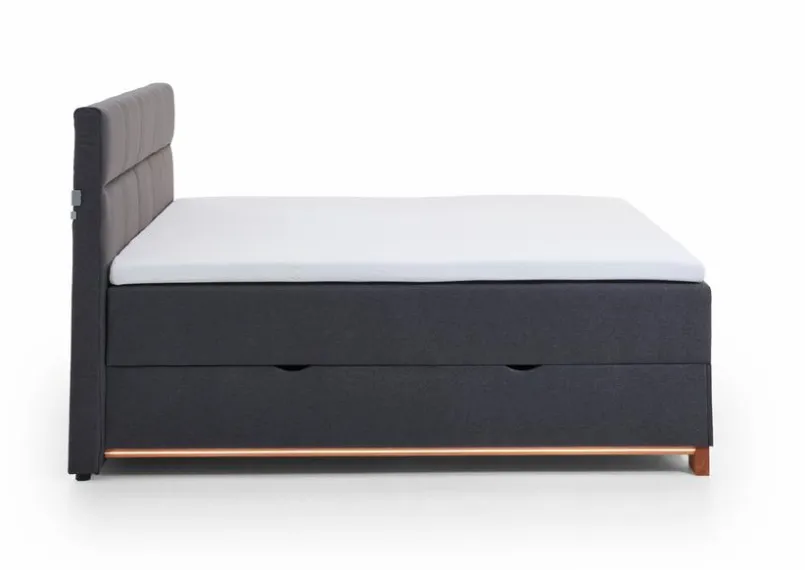 meise.möbel Betten-Boxspringbett Rimini 180 x 200 cm Anthrazit