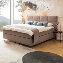 Betten|CASEDO Boxspringbett Saragossa 180 x 200 cm Grau