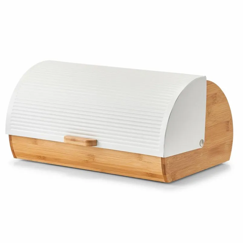 Brotkästen & Brotkörbe-Brotkasten Bamboo 39 x 27 cm Weiß