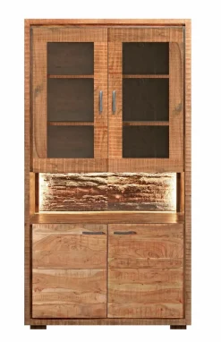 Vitrinen|Vitrinen|WOLFMÖBEL Buffet Bark 4069 Akazie