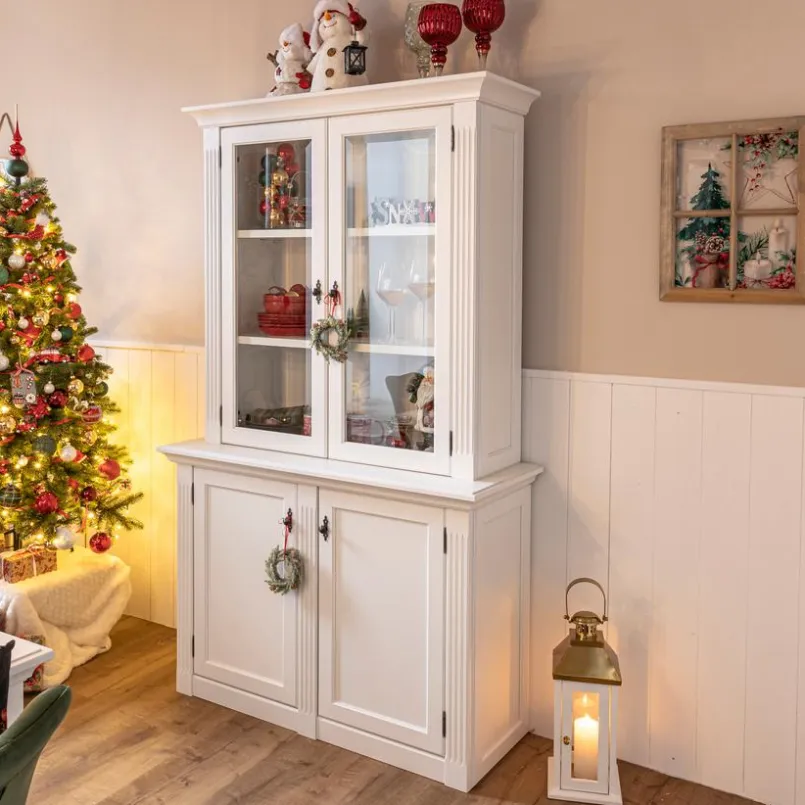 Kommoden|Wehrsdorfer Buffet Maisonette Weiß