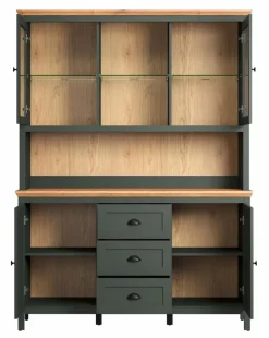 trendteam Vitrinen-Buffet Stanton Tannengrün