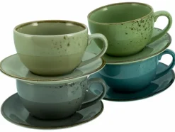 Kaffee & Tee|CreaTable Cappuccinotasse Nature Collection 8tlg. Bunt