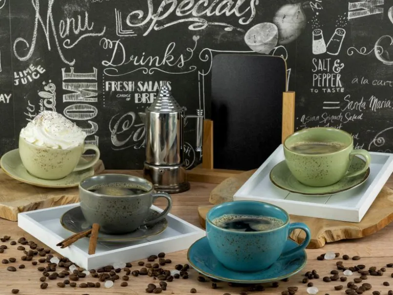 Kaffee & Tee|CreaTable Cappuccinotasse Nature Collection 8tlg. Bunt