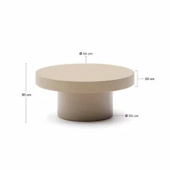 Couchtisch Aiguablava Ø 66 cm<Kave Home Outlet