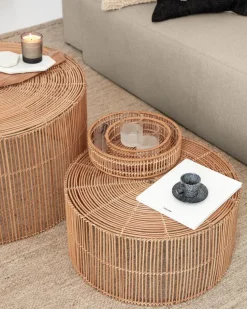 Kave Home Couchtische-Couchtisch Elmima 2er Set Natur