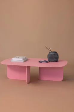 Metallbude Couchtische-Couchtisch Livia Pink