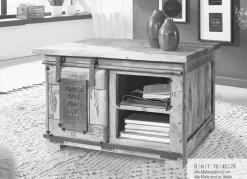 G+K Couchtische-Couchtisch Ruston Dark Brown