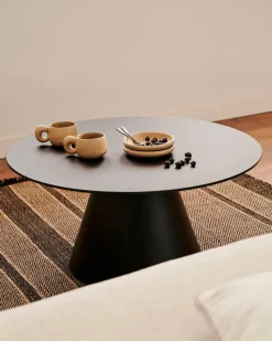 Couchtische|Kave Home Couchtisch Wilshire Ø 80 cm Schwarz