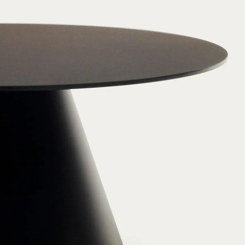 Couchtische|Kave Home Couchtisch Wilshire Ø 80 cm Schwarz