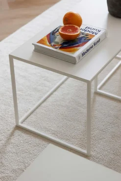 Metallbude Couchtische-Couchtisch-Set Tre Semnia Weiß