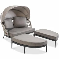 Segarda Sonneninseln|Sonneninseln-Daybed Muses Lounge Daybed Grau