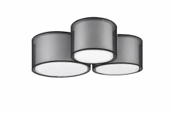 Deckenleuchten|Trio Deckenleuchte Burton Schwarz