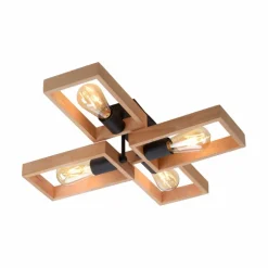 JUST LIGHT. Deckenleuchten-Deckenleuchte Frame Braun