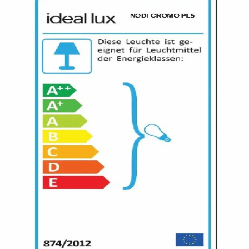 IDEAL LUX Deckenleuchten-Deckenleuchte Nodi Chrom
