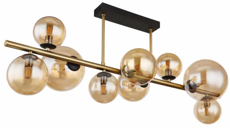 Deckenleuchten|Globo Deckenleuchte Riha Amber