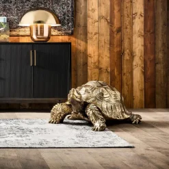 KARE DESIGN Dekofiguren|Dekofiguren Tiere & Pflanzen-Deko Figur Turtle 30142 Gold