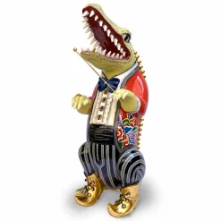 Dekofiguren Tiere & Pflanzen|Toms Company Deko-Aligator Leonard Grau