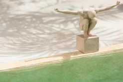 DAHEIM Dekofiguren-Deko-Figur Athlet 23 cm Sand