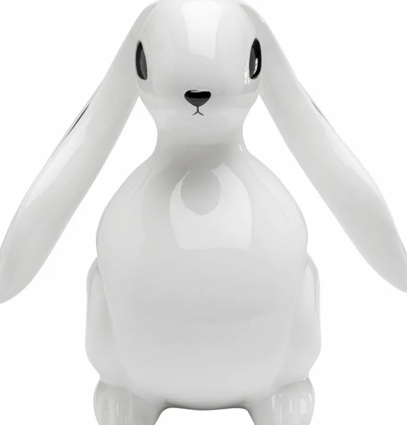 KARE X KARIM RASHID Dekofiguren Tiere & Pflanzen|Dekofiguren-Deko-Figur Moon Hare 57767 Weiß / Schwarz