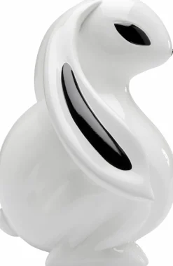 KARE X KARIM RASHID Dekofiguren Tiere & Pflanzen|Dekofiguren-Deko-Figur Moon Hare 57767 Weiß / Schwarz