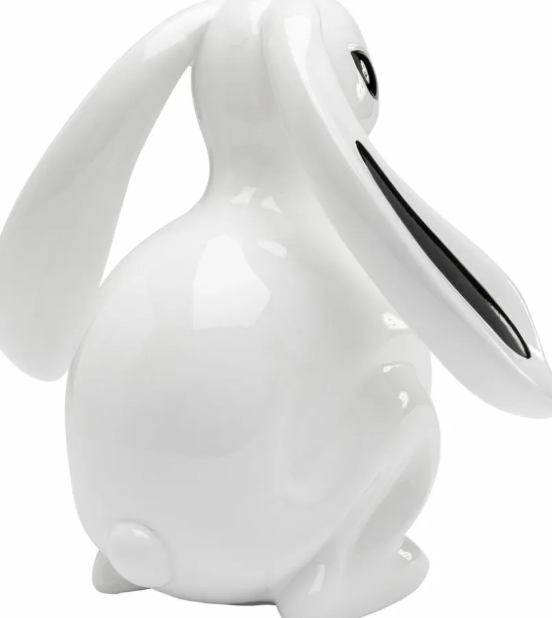 KARE X KARIM RASHID Dekofiguren Tiere & Pflanzen|Dekofiguren-Deko-Figur Moon Hare 57767 Weiß / Schwarz