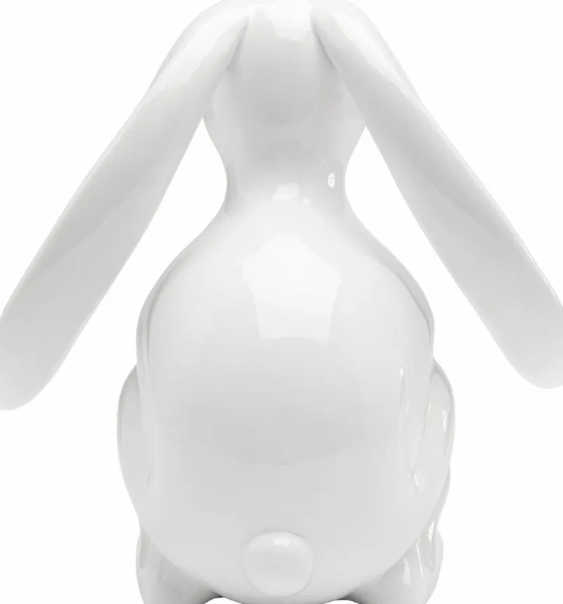 KARE X KARIM RASHID Dekofiguren Tiere & Pflanzen|Dekofiguren-Deko-Figur Moon Hare 57767 Weiß / Schwarz