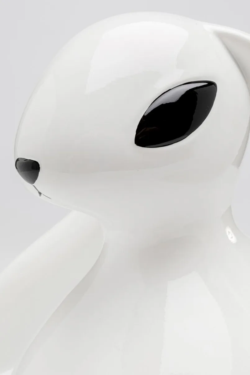 KARE X KARIM RASHID Dekofiguren Tiere & Pflanzen|Dekofiguren-Deko-Figur Moon Hare 57767 Weiß / Schwarz