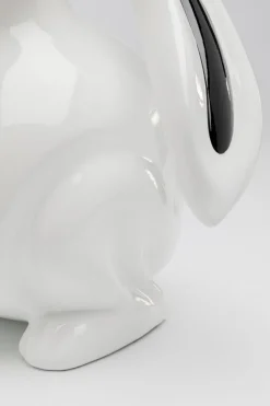 KARE X KARIM RASHID Dekofiguren Tiere & Pflanzen|Dekofiguren-Deko-Figur Moon Hare 57767 Weiß / Schwarz