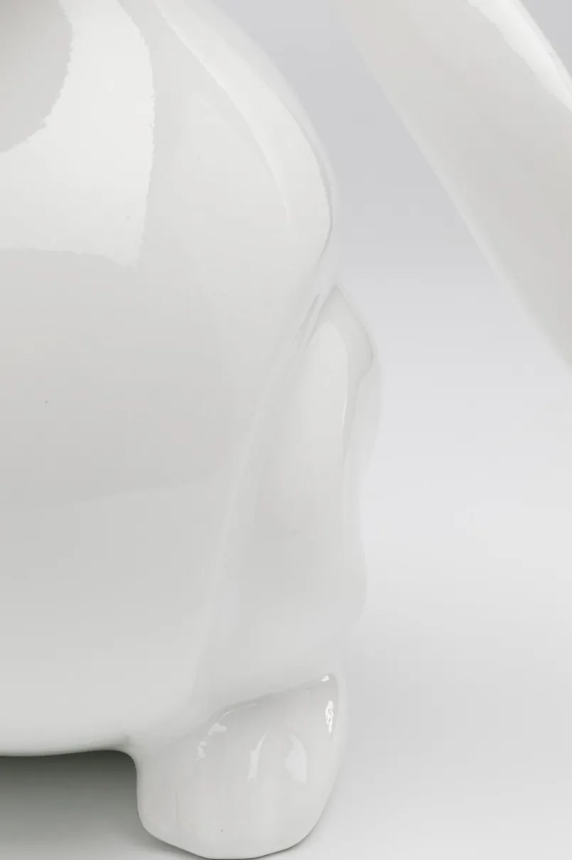 KARE X KARIM RASHID Dekofiguren Tiere & Pflanzen|Dekofiguren-Deko-Figur Moon Hare 57767 Weiß / Schwarz