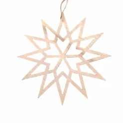 Für Den Weihnachtsbaum-Deko-Hänger Stern Ø 25,5 cm Braun