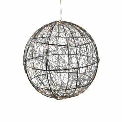 Leuchtobjekte|AM Design Dekoleuchte Drahtkugel Silber
