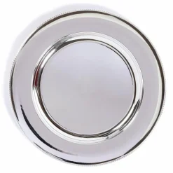 Tischdeko|Dekorationsartikel-Deko-Teller Klassik Ø 33 cm Silber