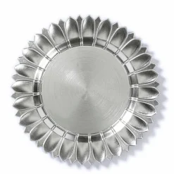 Tischdeko| Deko-Teller Strahlen Ø 33 cm Silber