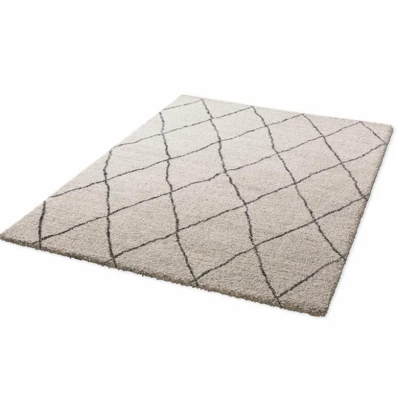 Moderne Teppiche| Designteppich Somany 80 x 150 cm Schwarz / Weiß