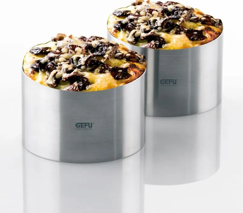 Backzubehör|GEFU Dessertringe Forma 3tlg. Silber