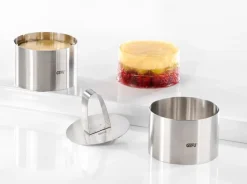 Backzubehör|GEFU Dessertringe Forma 3tlg. Silber